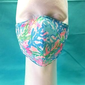 New Repurposed Lilly Pulitzer Fabric Mask